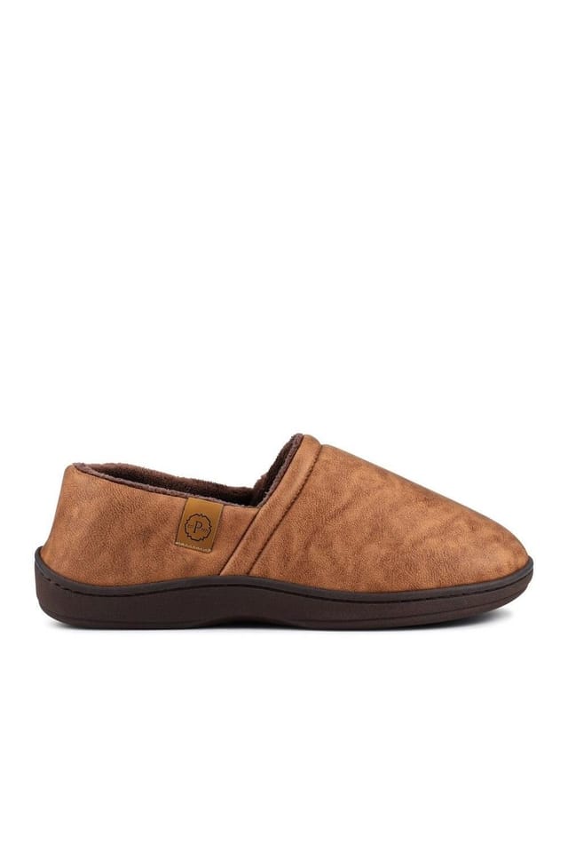 Pavers Pavers Men's Warm Lightweight Slippers in Tan - 2