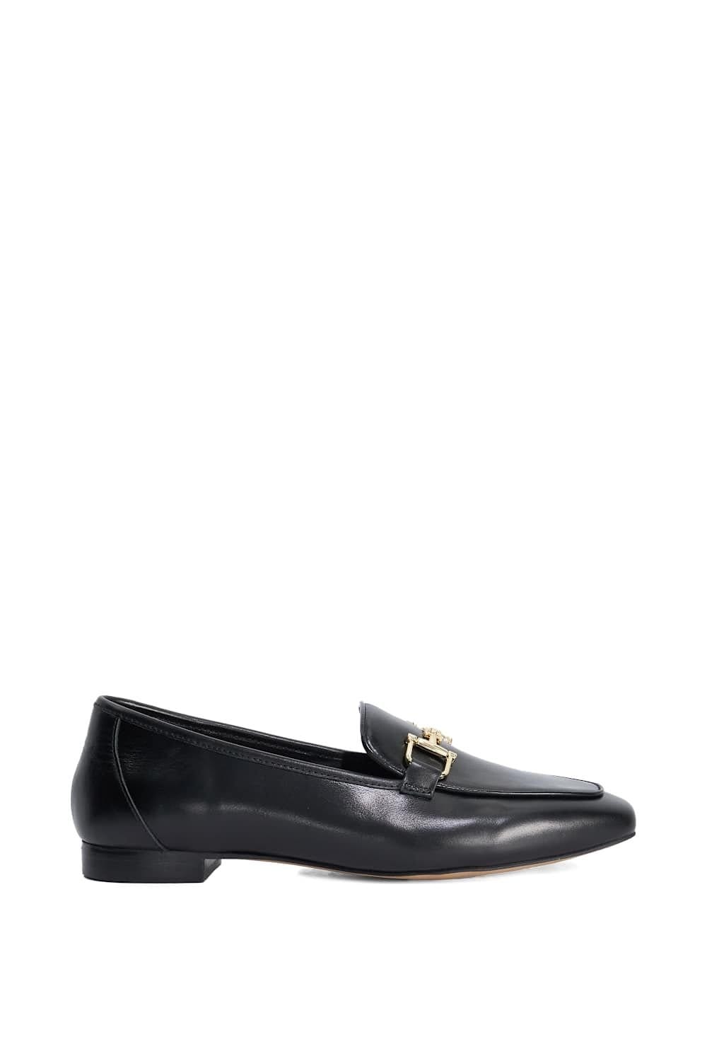 Dune London Dune London Women's Wide Fit 'Grained' Leather Loafers in Black - 1