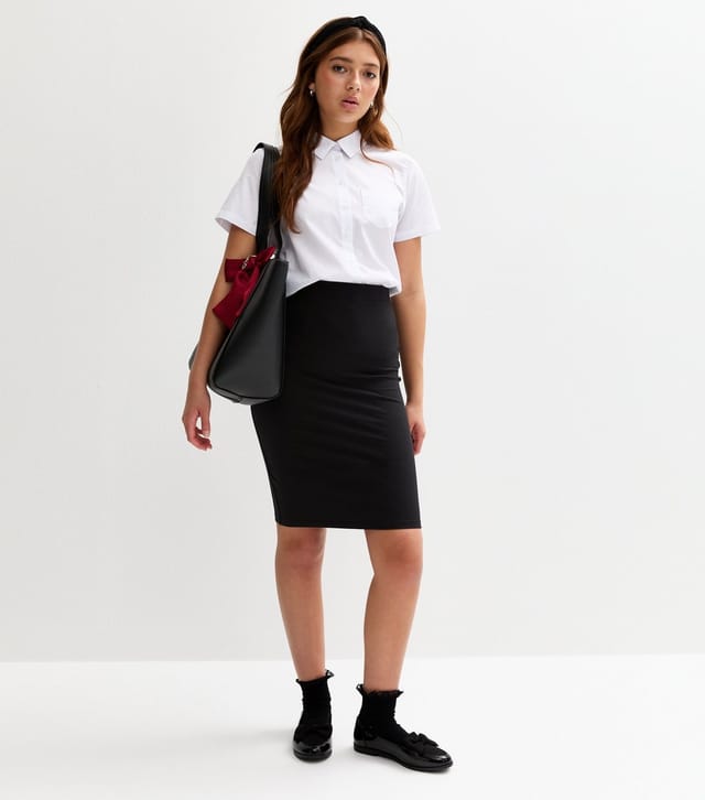 New Look Girls' Pack Of 2 Black Pencil Skirts School New Look - 3