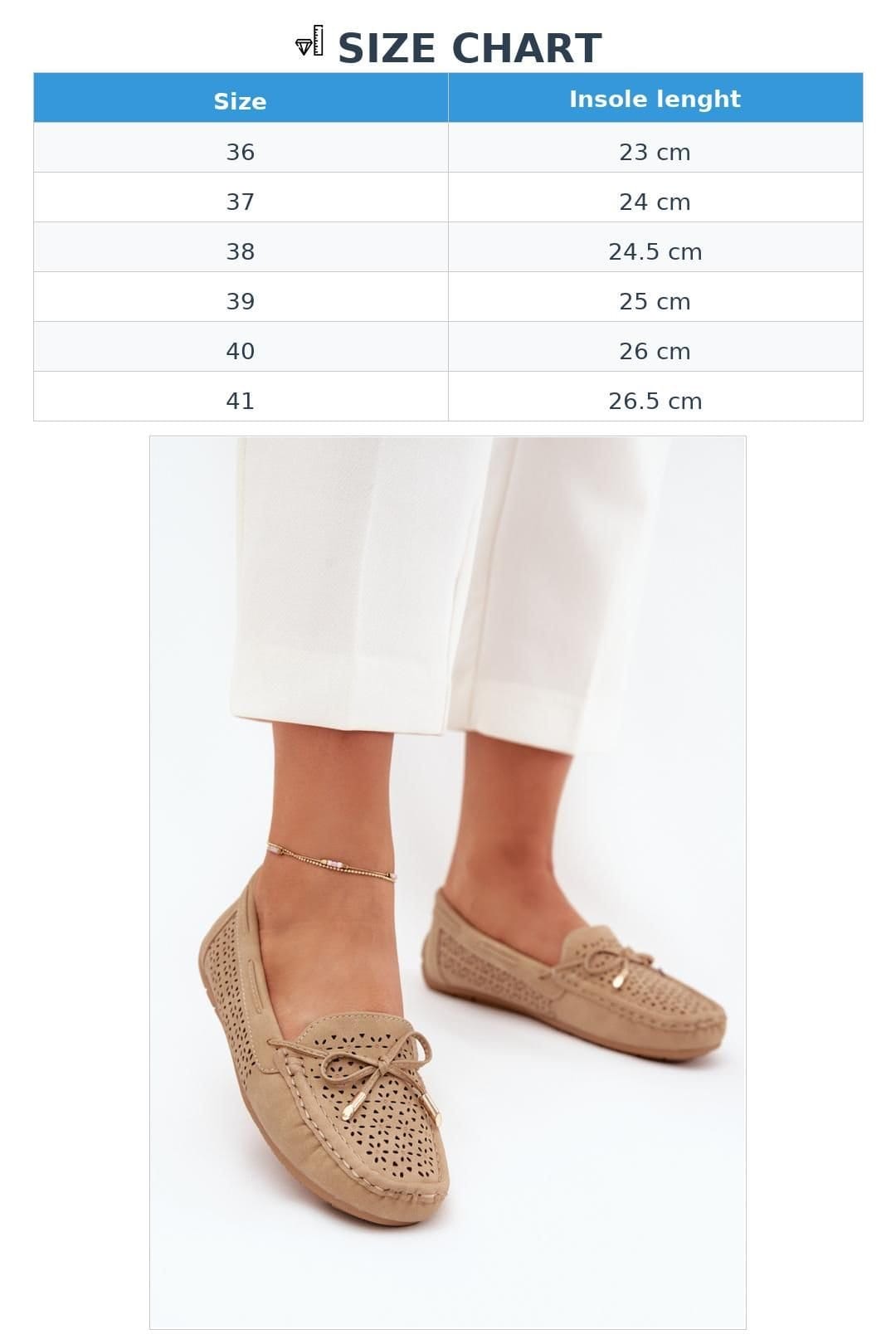 Love Lace Love Lace Women's Lace Pattern Bow Detail Loafers with Soft Insole Rounded Toe in Beige - 4