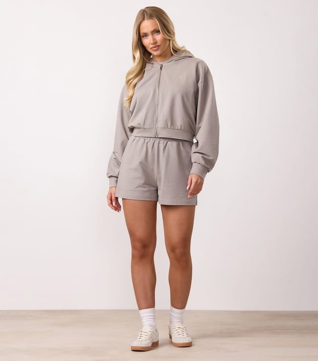 Gym King Women's Stone Victory Boxy Fit Hoodie Gym King New Look - 2