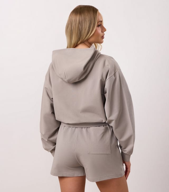 Gym King Women's Stone Victory Boxy Fit Hoodie Gym King New Look - 3