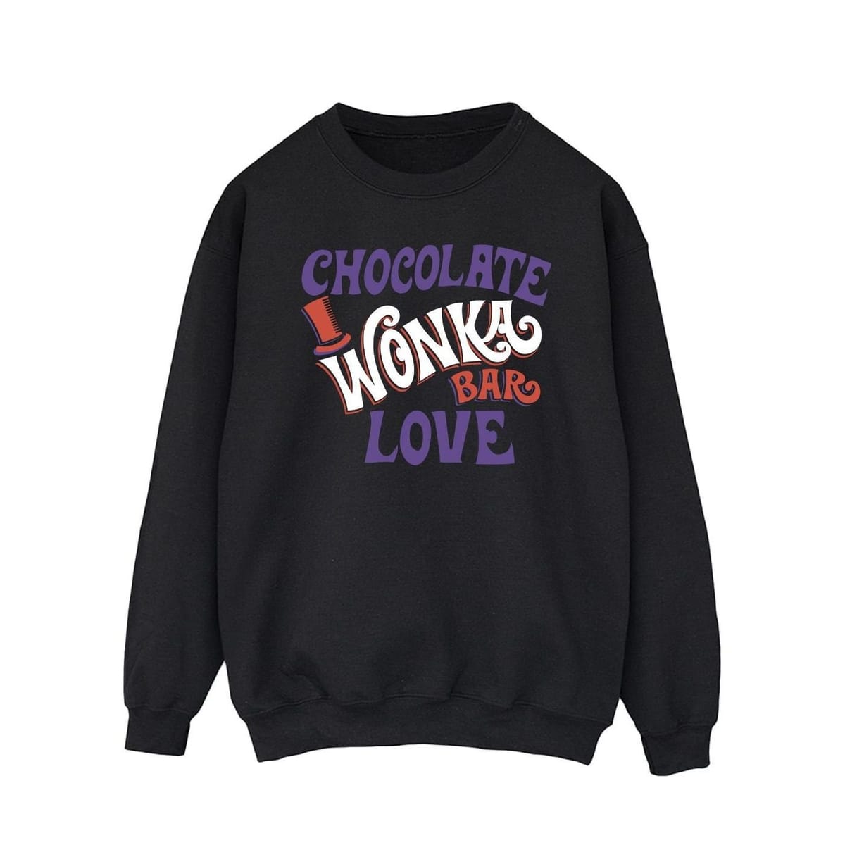 Warner Bros Warner Bros Men's Chocolate Bar Love Sweatshirt in Black - 1