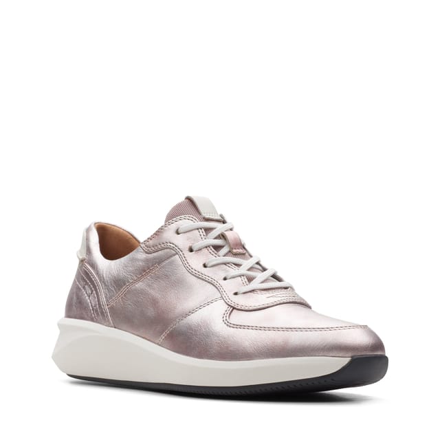 Clarks Clarks Women's Un Rio Sprint Platinum Trainers in Silver - 2