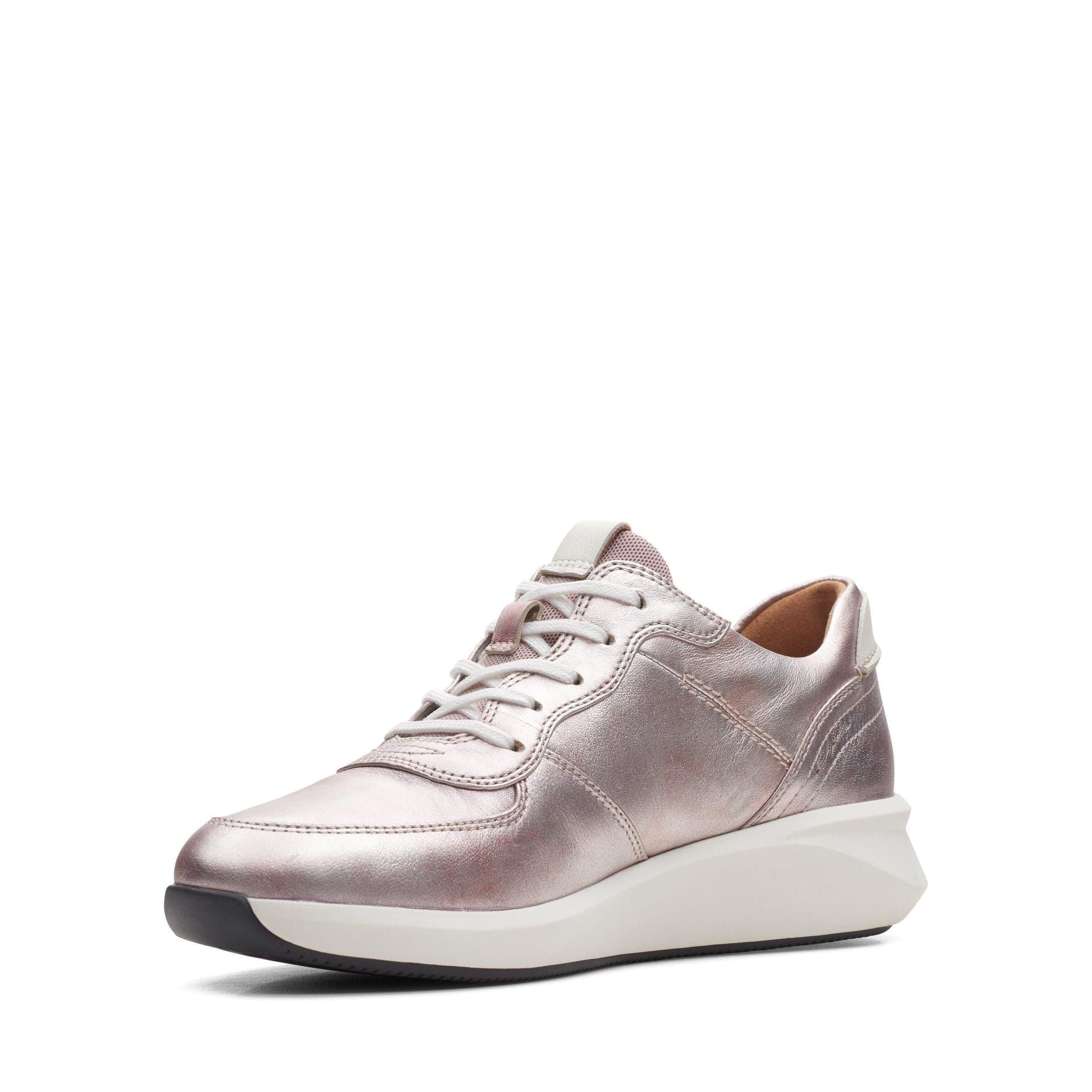 Clarks Clarks Women's Un Rio Sprint Platinum Trainers in Silver - 4