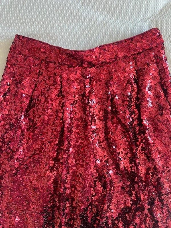 ASOS Design Red Sequin Trousers