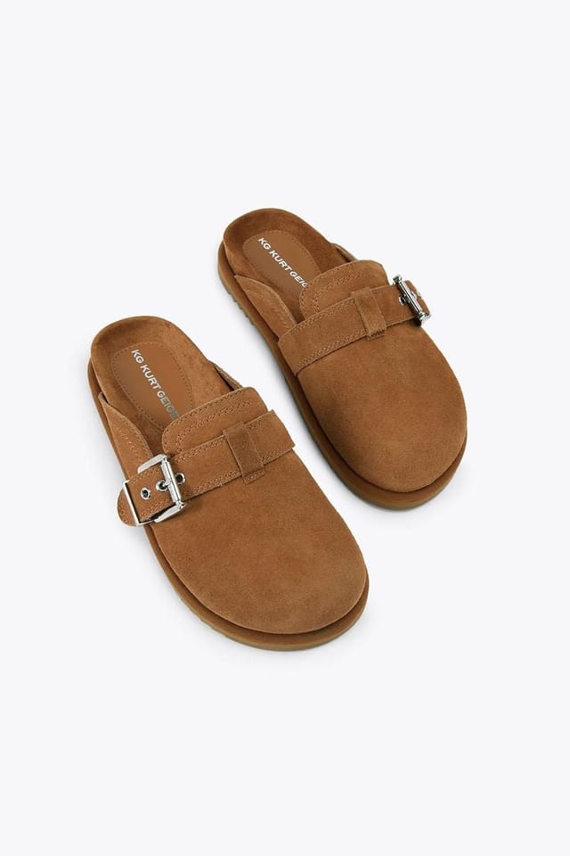KG Kurt Geiger KG Kurt Geiger Women's 'Nightly' Suede Flats in Camel - 2