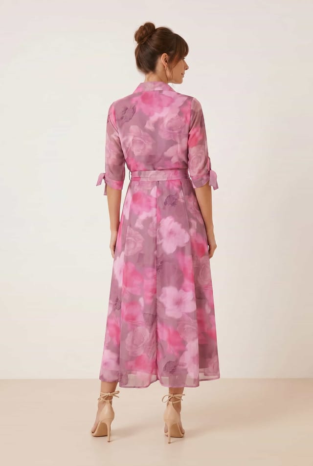Style Cheat Style Cheat Women's Pink Daphne Shirt Dress - 2