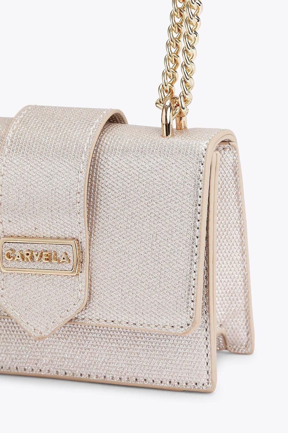 Carvela Carvela Women's 'Jessica Micro' Fabric Bag in Bronze - 4