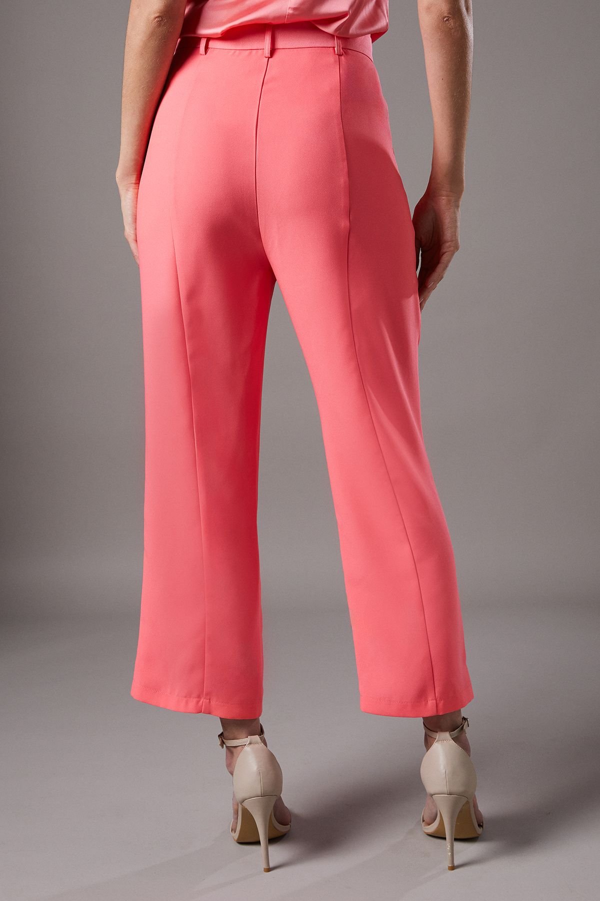 Coast Coast Women's Lisa Tan Split Front Trouser in Coral - 3