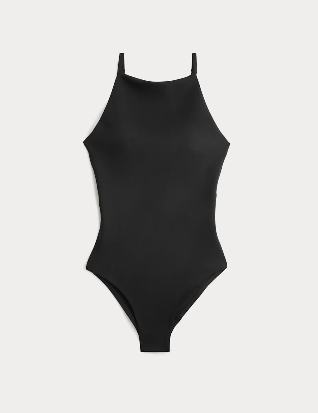 Marks & Spencer M&S Bonded High Neck Swimsuit Black