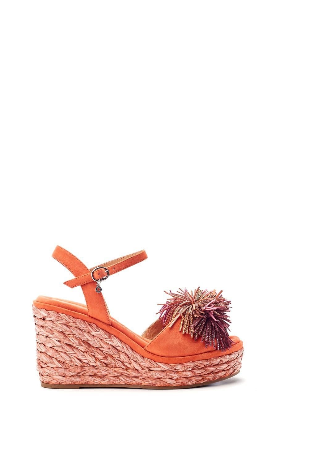 Moda In Pelle Moda In Pelle Women's 'Marco' Alcantara Wedges in Orange