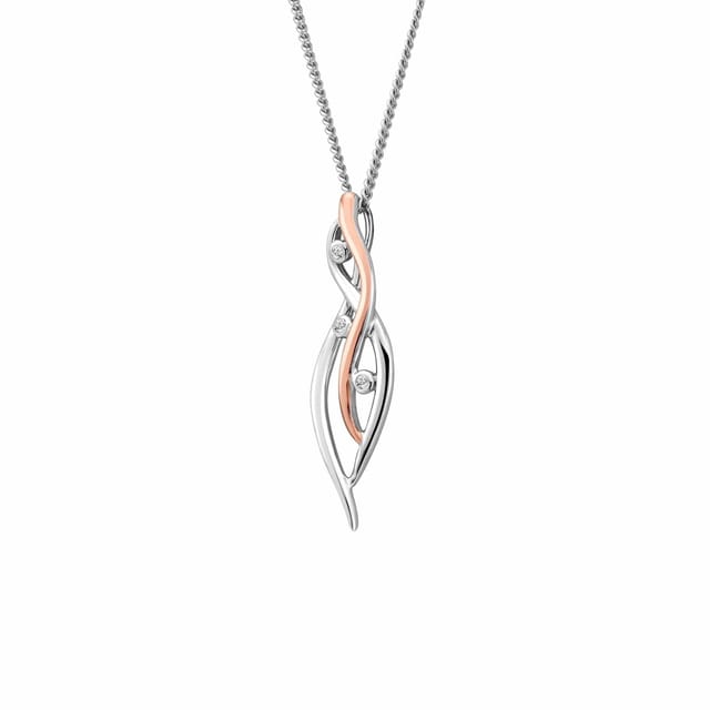Clogau Clogau Women's Nature's Wonder Sterling Silver Waterfall Pendant with Topaz in Metallics - 2