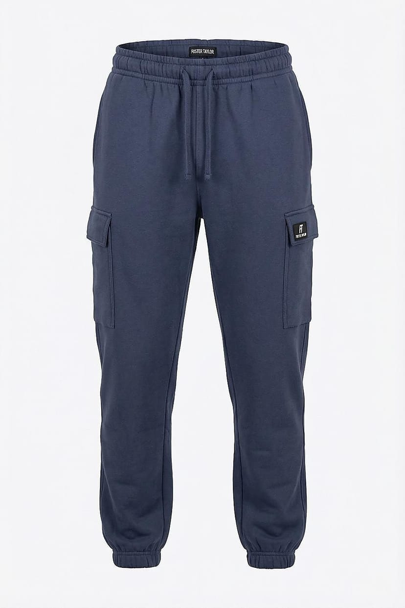 Foster Taylor Foster Taylor Men's Men's Cargo Joggers JL in Dark Blue - 1