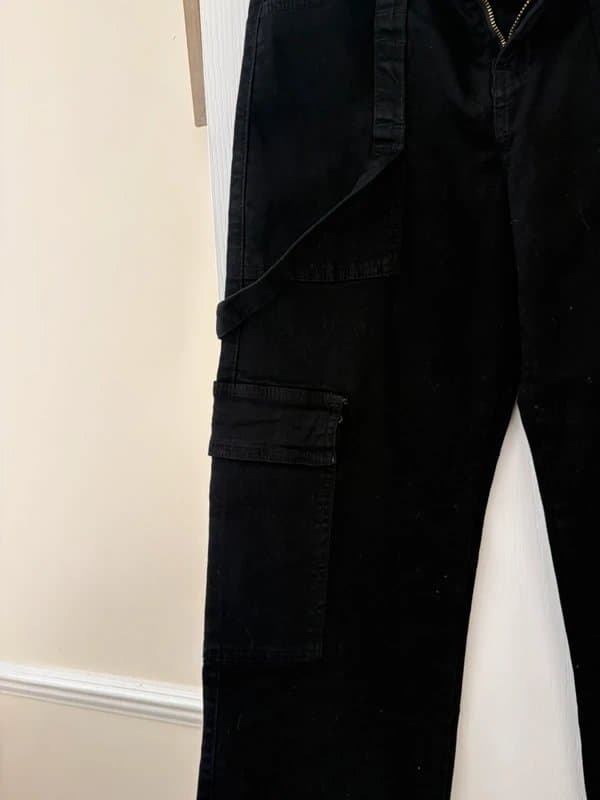 Bershka Black cargo style jeans BNWT