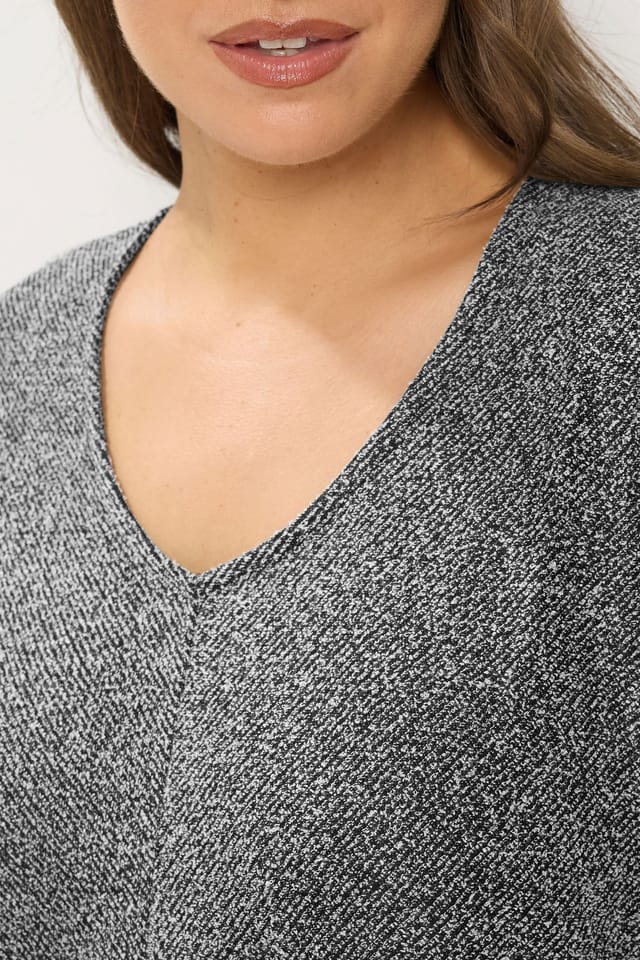 Yours Yours Women's Top & Trousers Set in Grey - 3