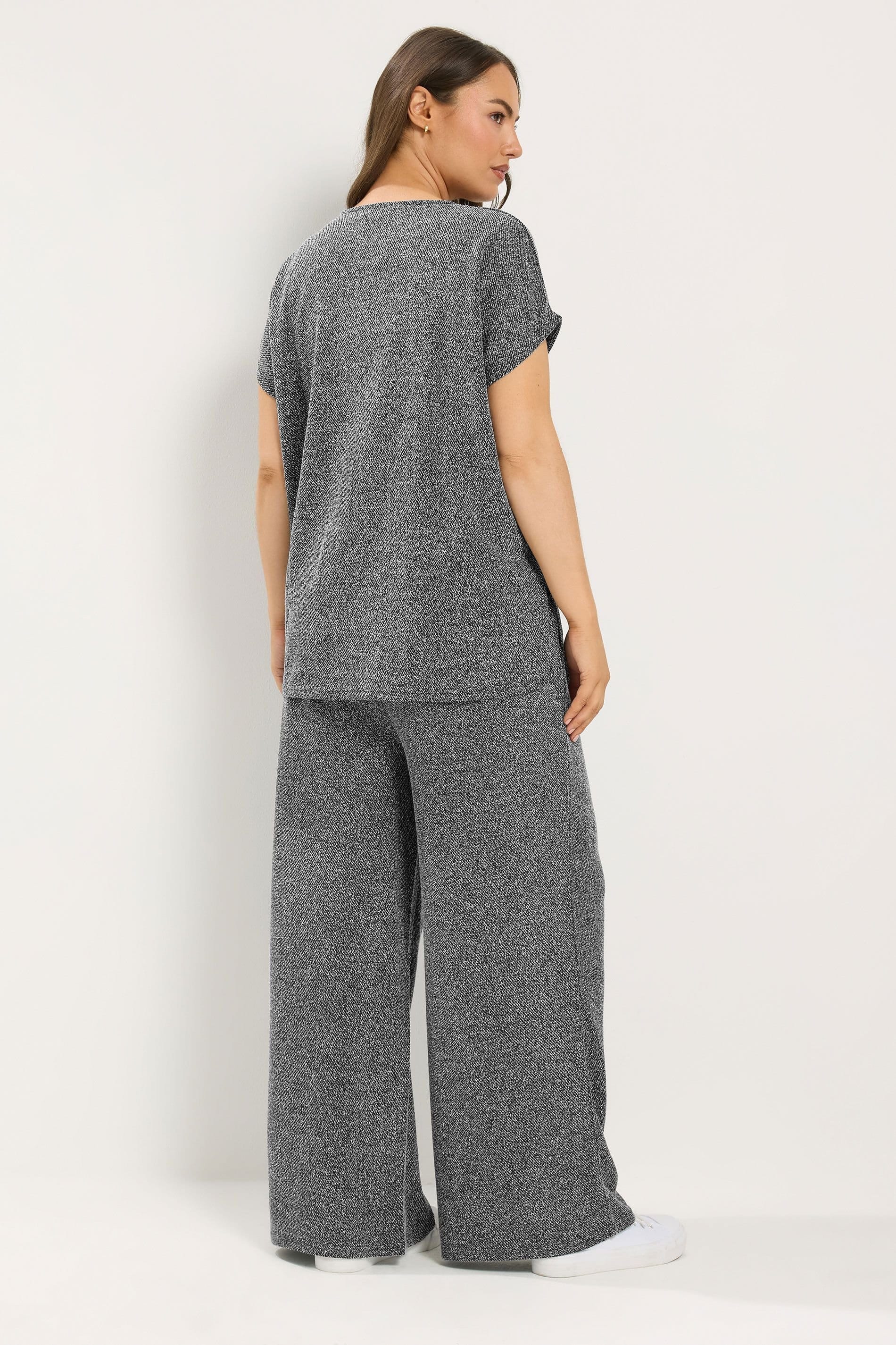 Yours Yours Women's Top & Trousers Set in Grey - 4