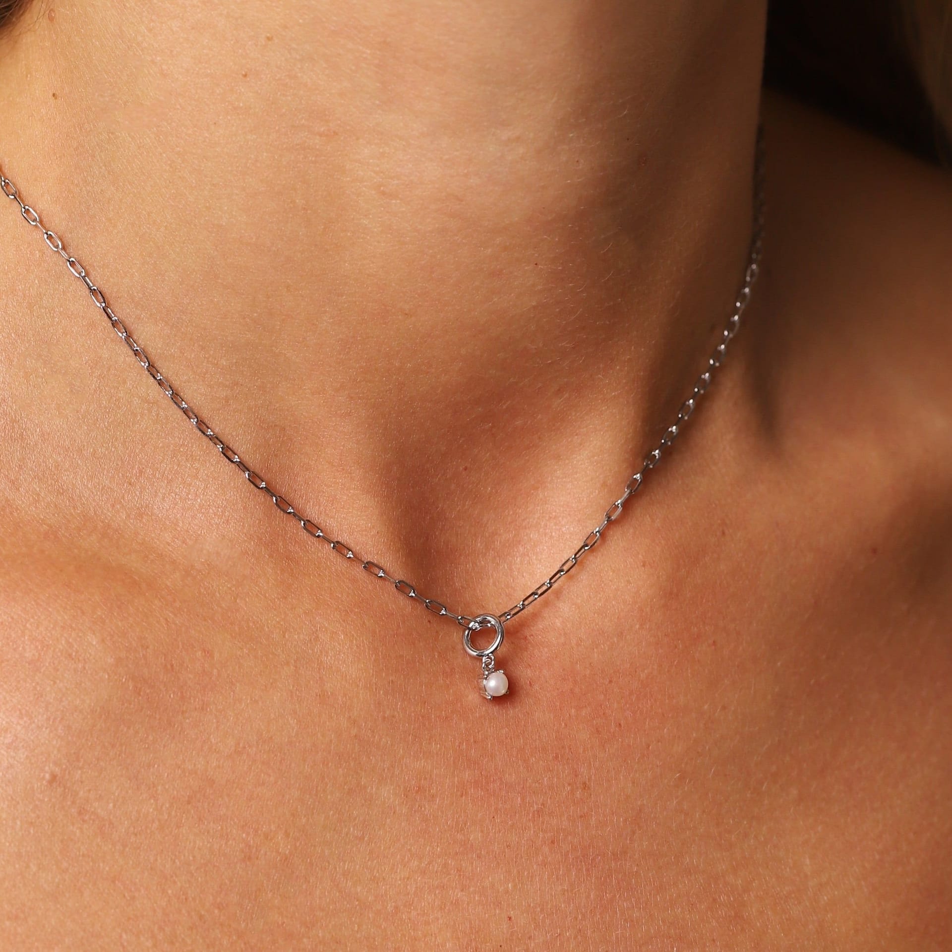 Gold Trip Gold Trip Women's June Birthstone Necklace in Silver - 4