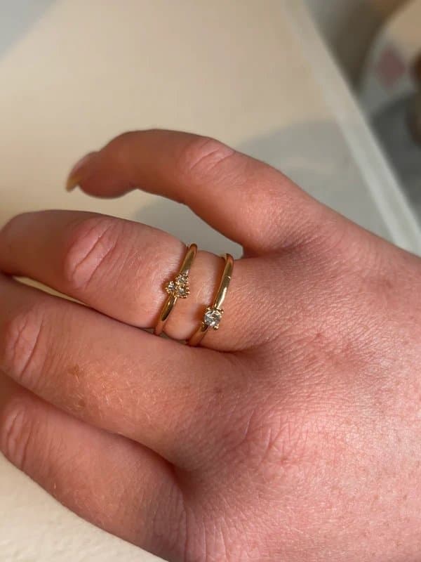 Shein 2 gold colour rings