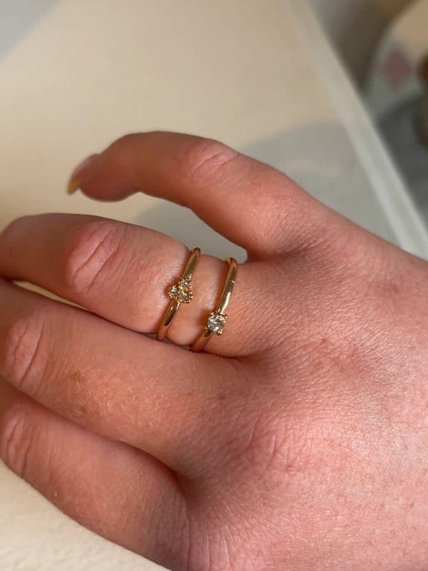 Shein 2 gold colour rings - 1