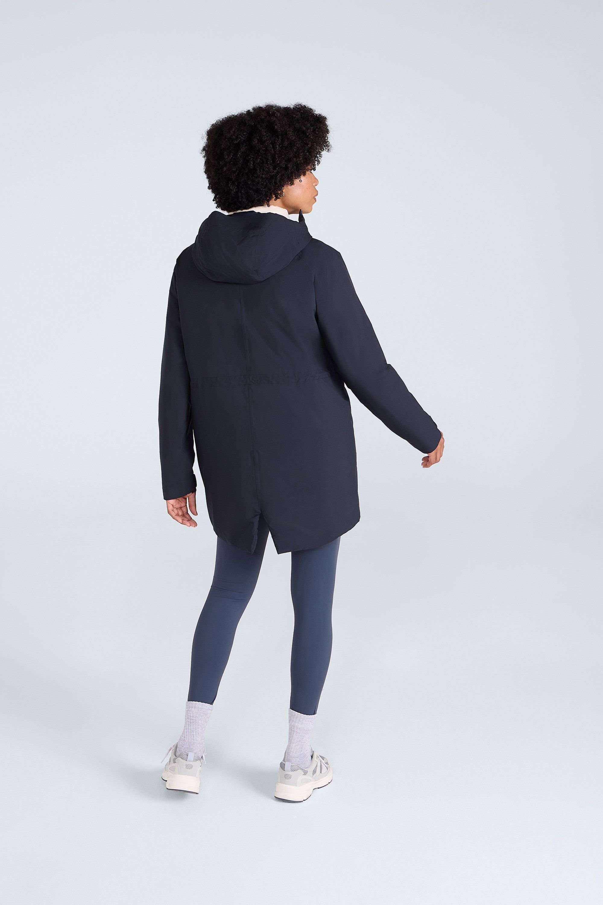 Animal Animal Women's 'Jackie' Waterproof Padded Adjustable Hood Full Zip Outdoor Jacket in Black - 4