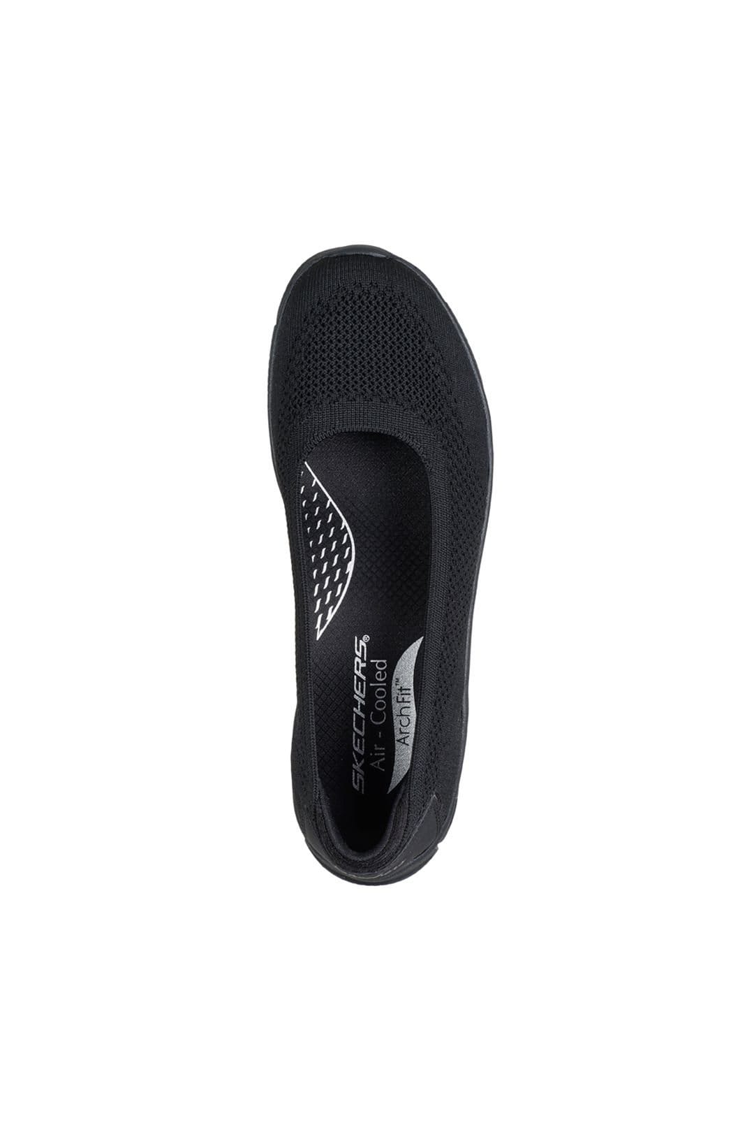 Skechers Skechers Women's ARCH FIT SUNNY ZEN WALK Arch Fit Knit Slip-On Black - 4