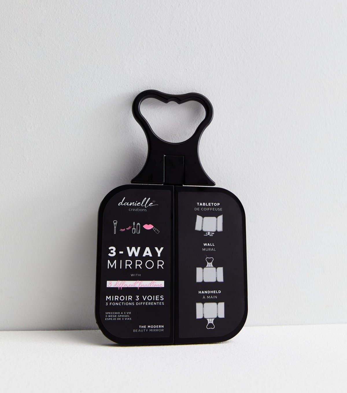 Danielle Creations Black Folding Travel Mirror Danielle New Look