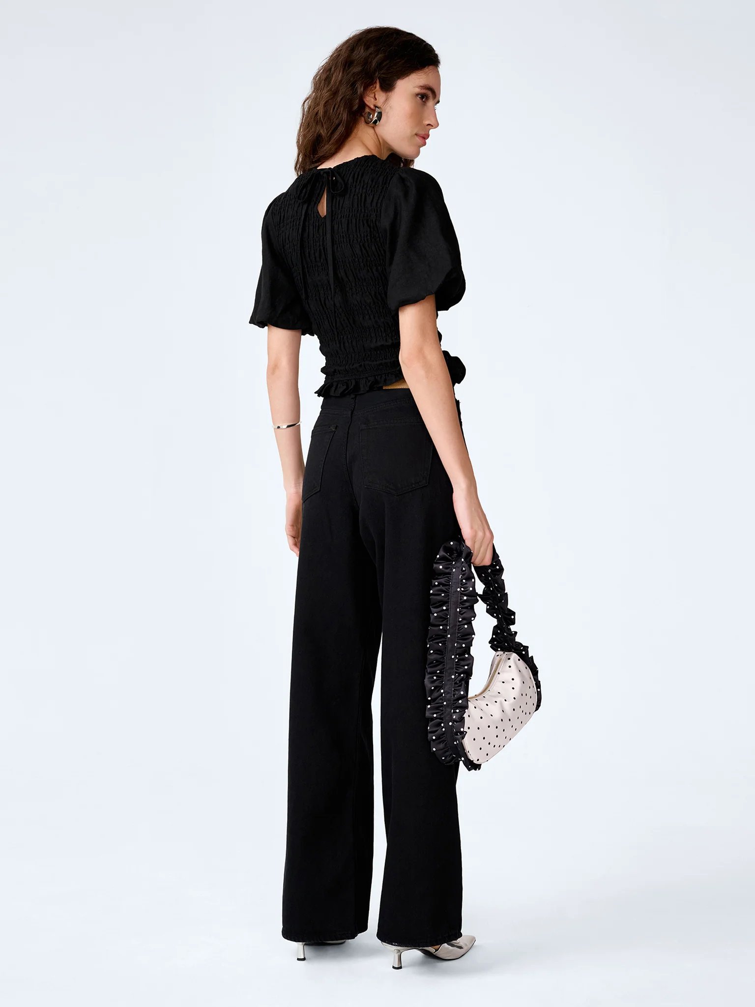 OMNES Nicolla Top in Black - 4