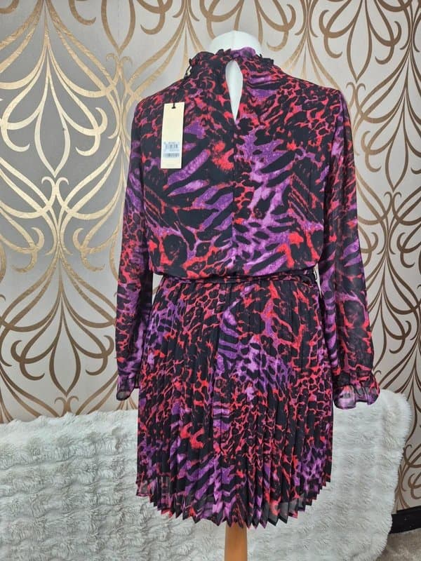 Love & Roses Love & roses animal print pleated skirt dress size 16