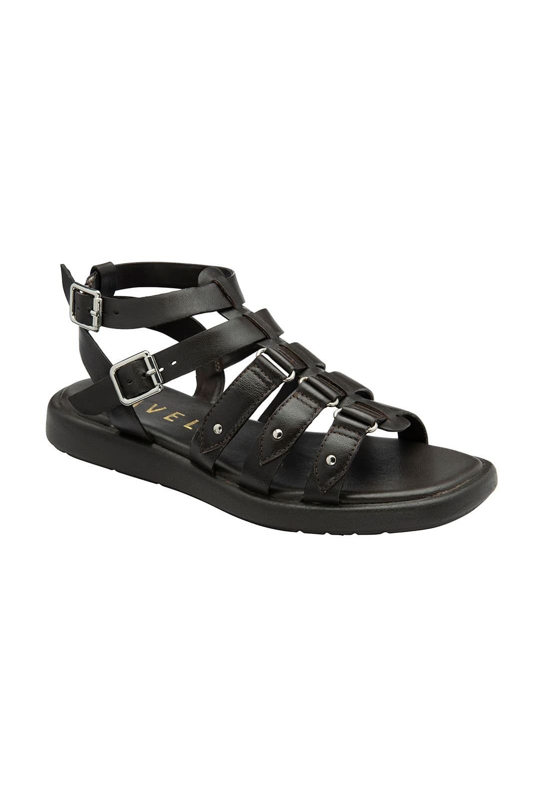 Ravel Ravel Women's 'Mere' Leather Flat Sandals in Brown