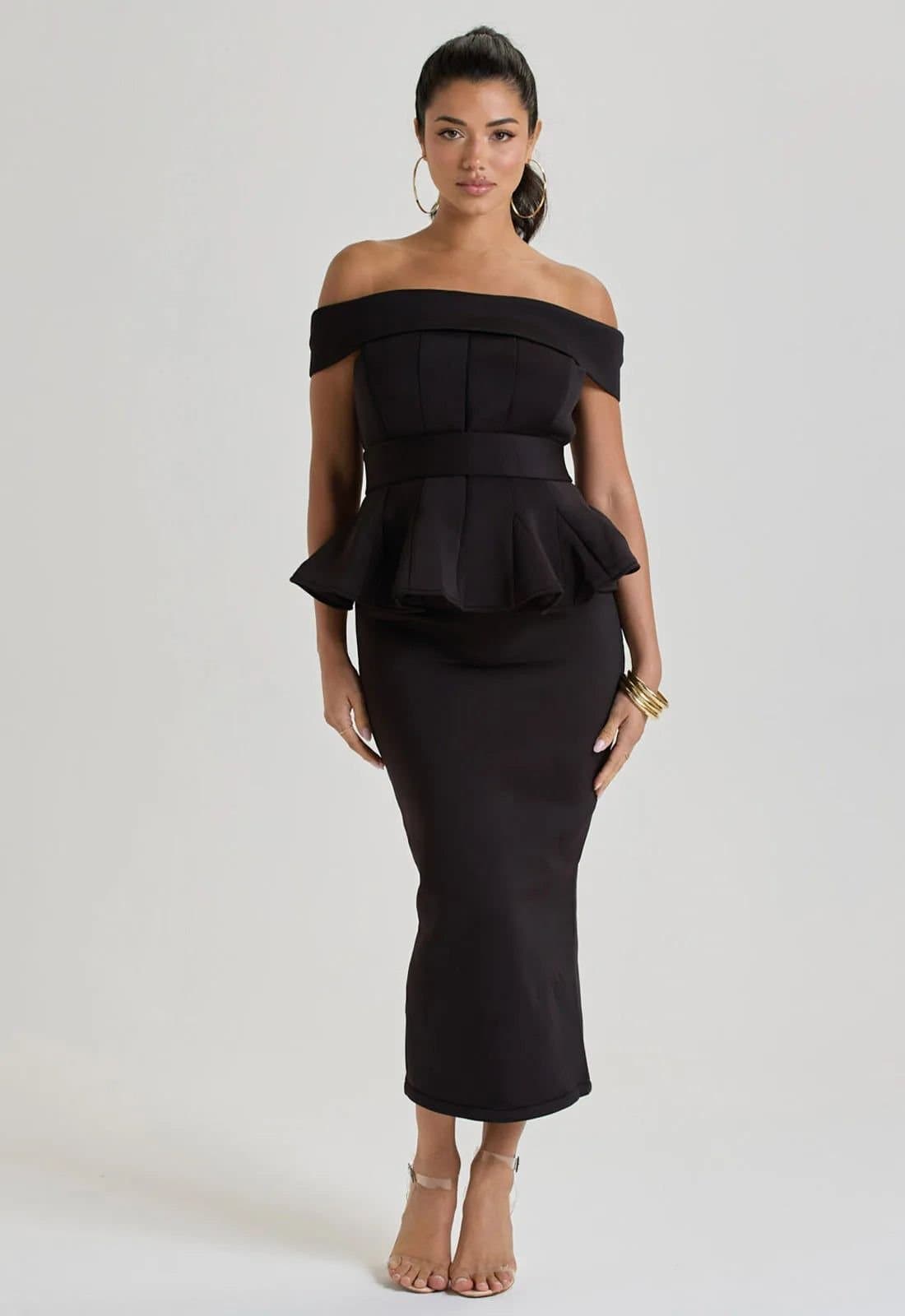 Little Black Dress Little Black Dress Women's LBD Collection Black Ascot Two Piece Set