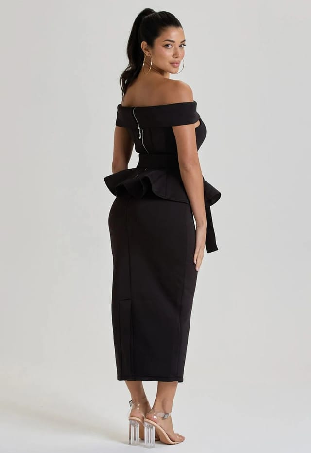 Little Black Dress Little Black Dress Women's LBD Collection Black Ascot Two Piece Set - 2
