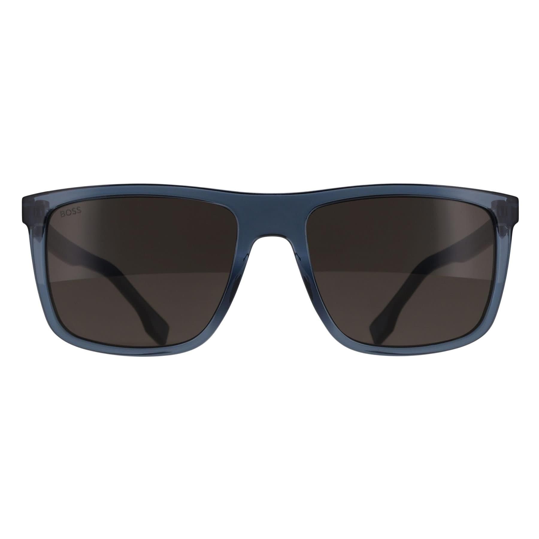 Hugo Boss Hugo Boss Men's Rectangle Blue Crystal Grey BOSS 1699/S