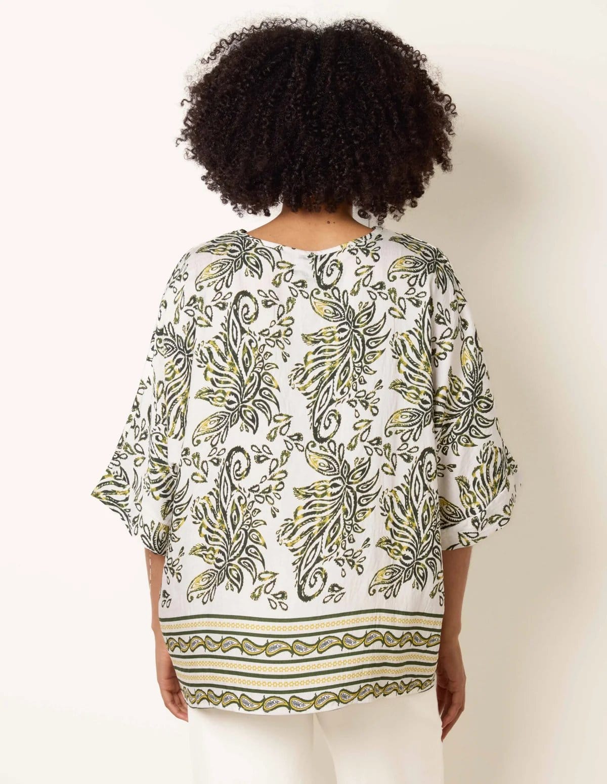 Blue Vanilla Boxy Short Sleeve Printed Top - 4