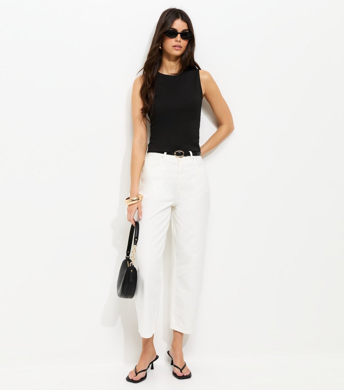 New Look Women's Black Tank Top New Look - 3