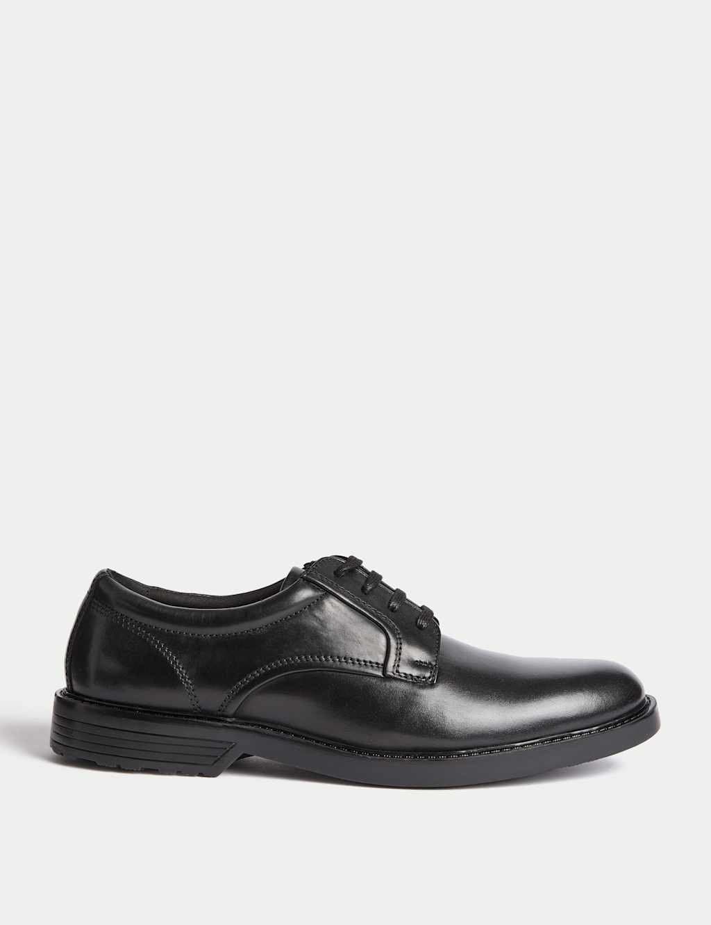 Marks & Spencer M&S Black Leather Derby Shoes