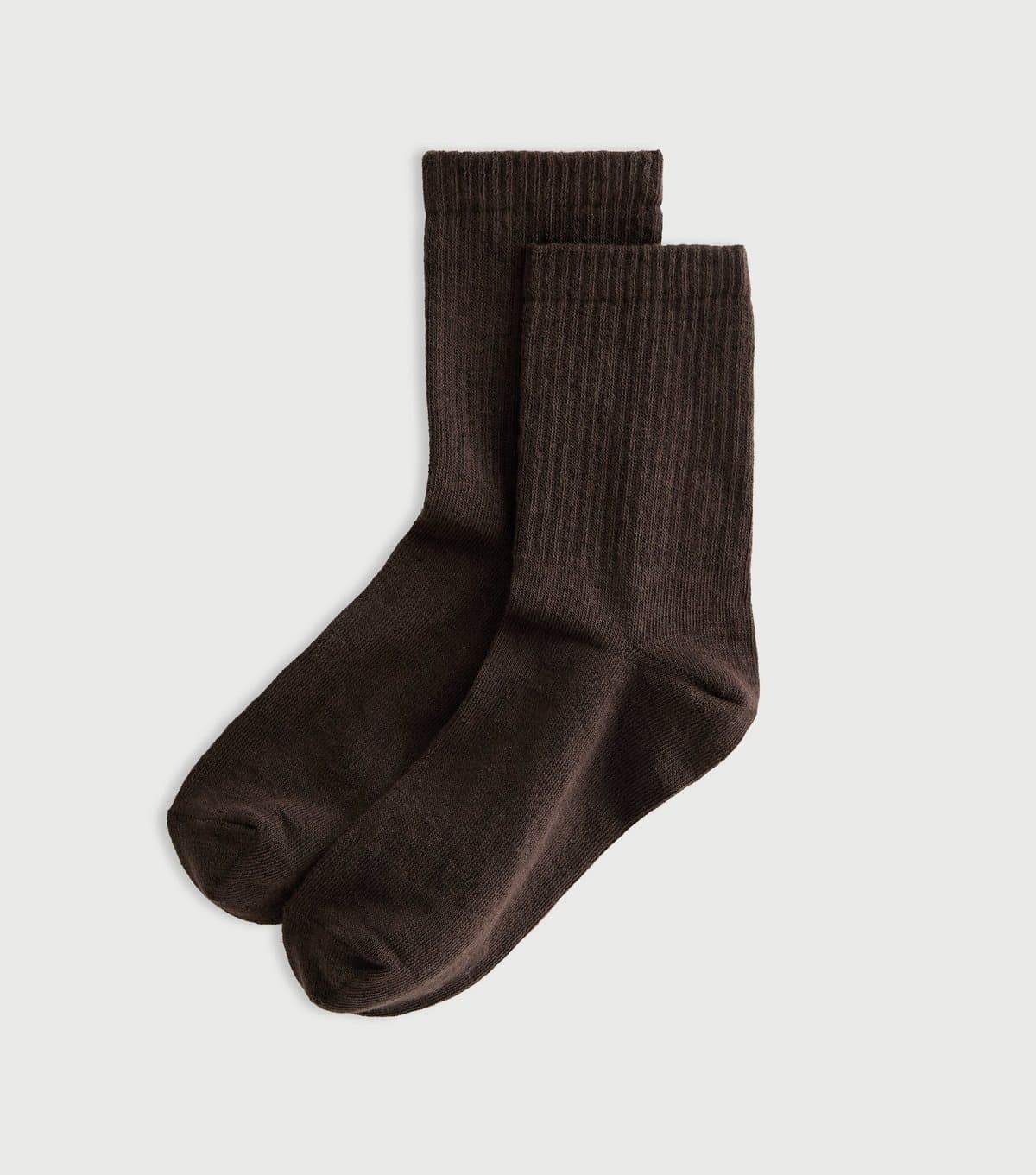 New Look Brown Ribbed Ankle Socks New Look