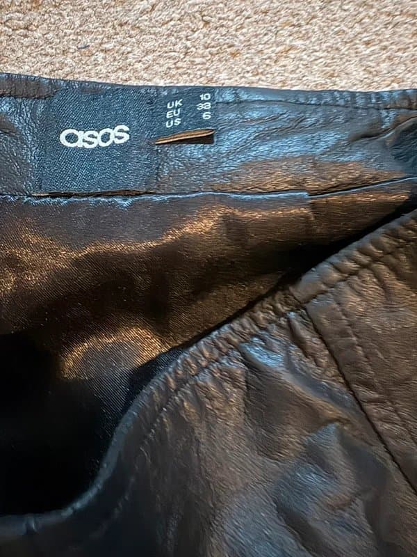 ASOS ASOS leather skirt size 10