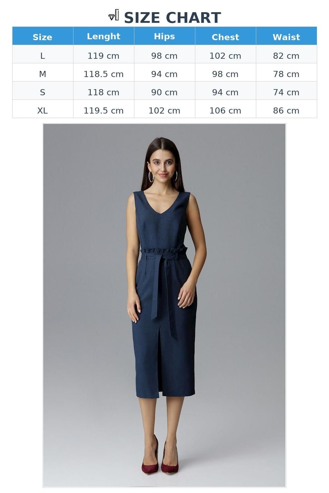 Love Lace Love Lace Women's Fitted Sleeveless Cocktail Dress With Ruffle Belt in Blue - 4