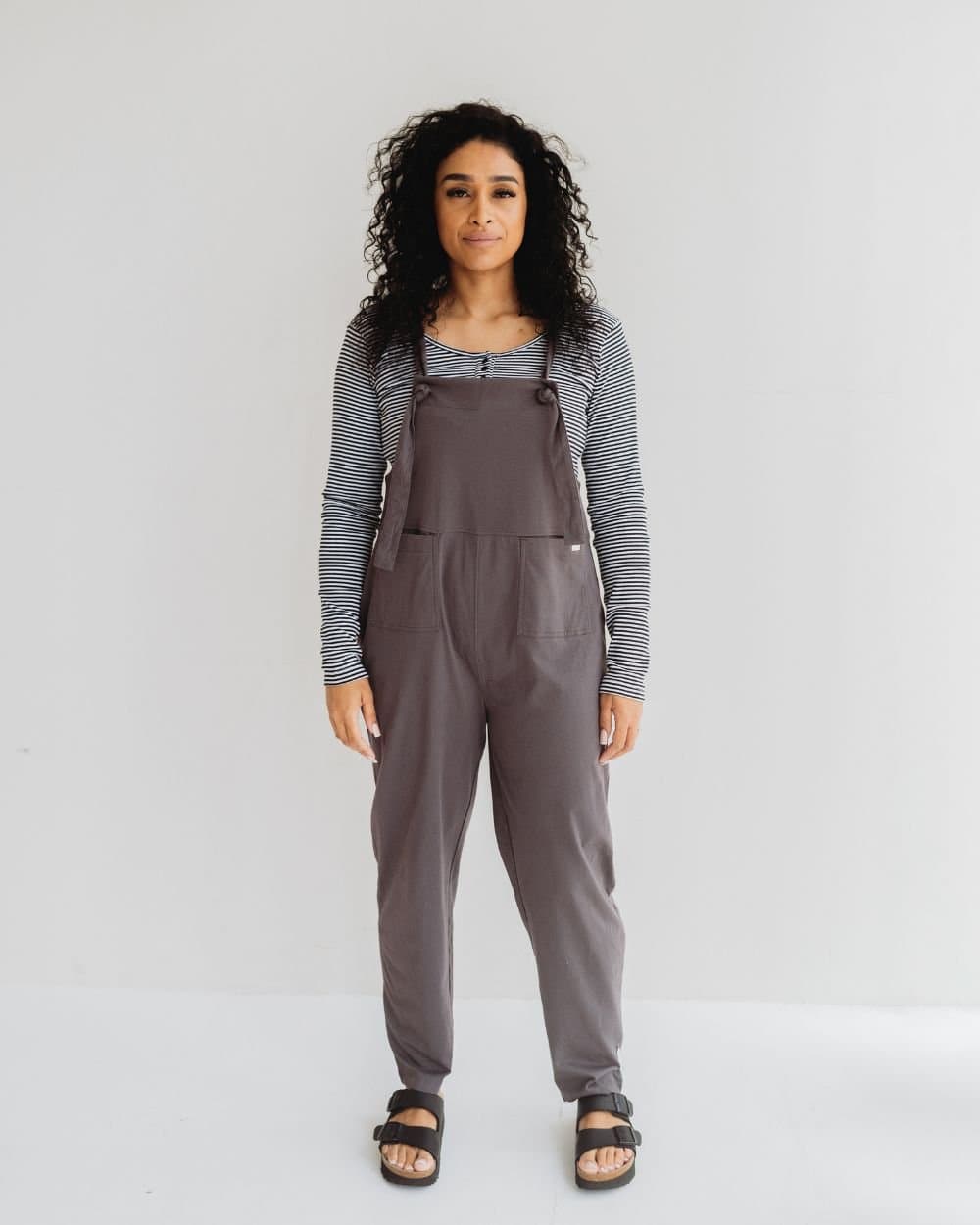Turtledove London Turtledove London Women's Lila Charcoal Dungarees