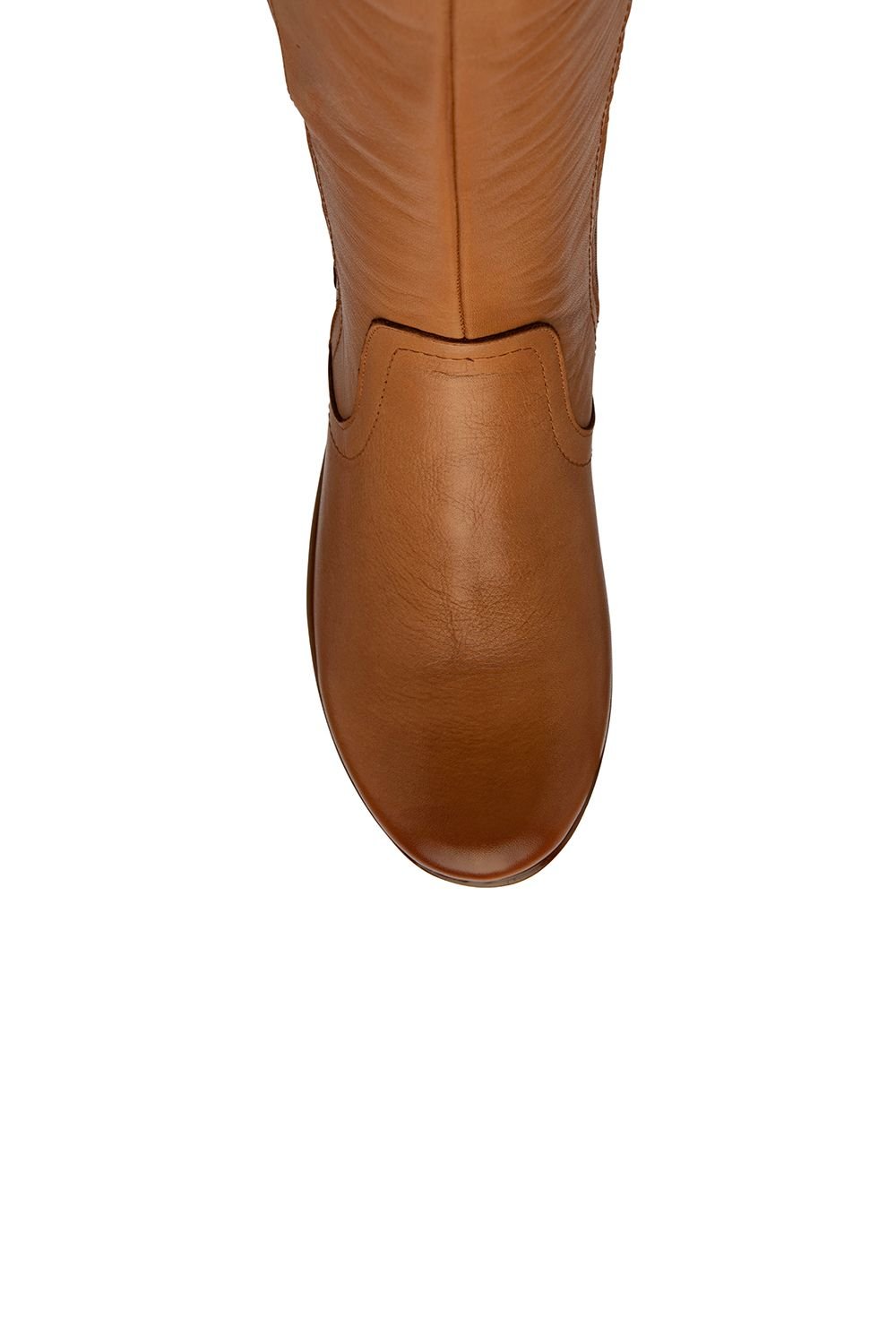 Lotus Lotus Women's 'Fitzgerald' Leather Wedge Mid-Calf Boots in Tan - 4