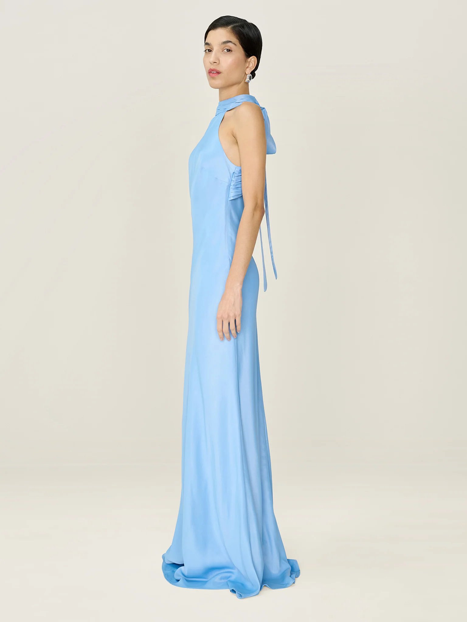 OMNES Milos Dress in Vista Blue - 2