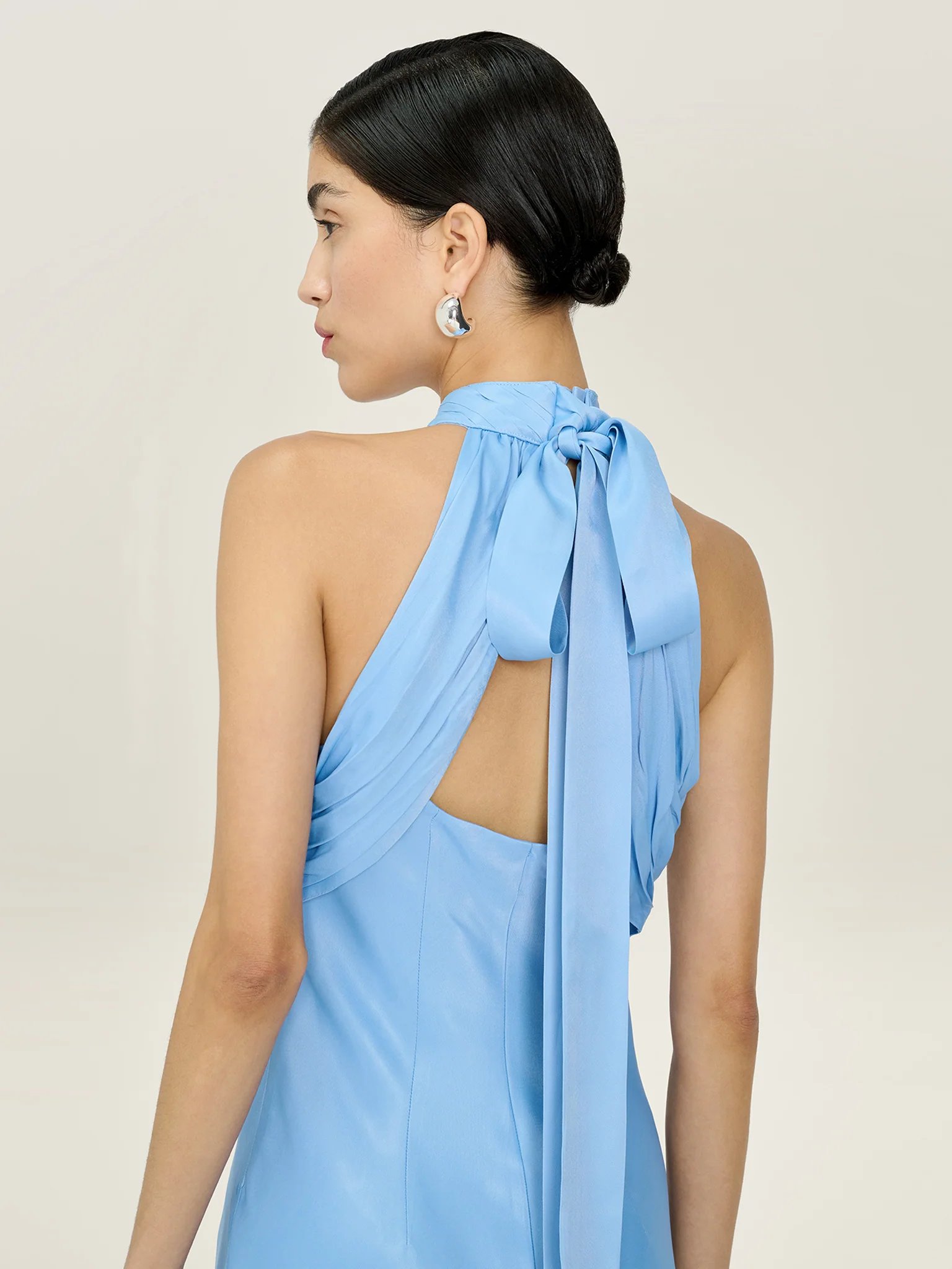 OMNES Milos Dress in Vista Blue - 3