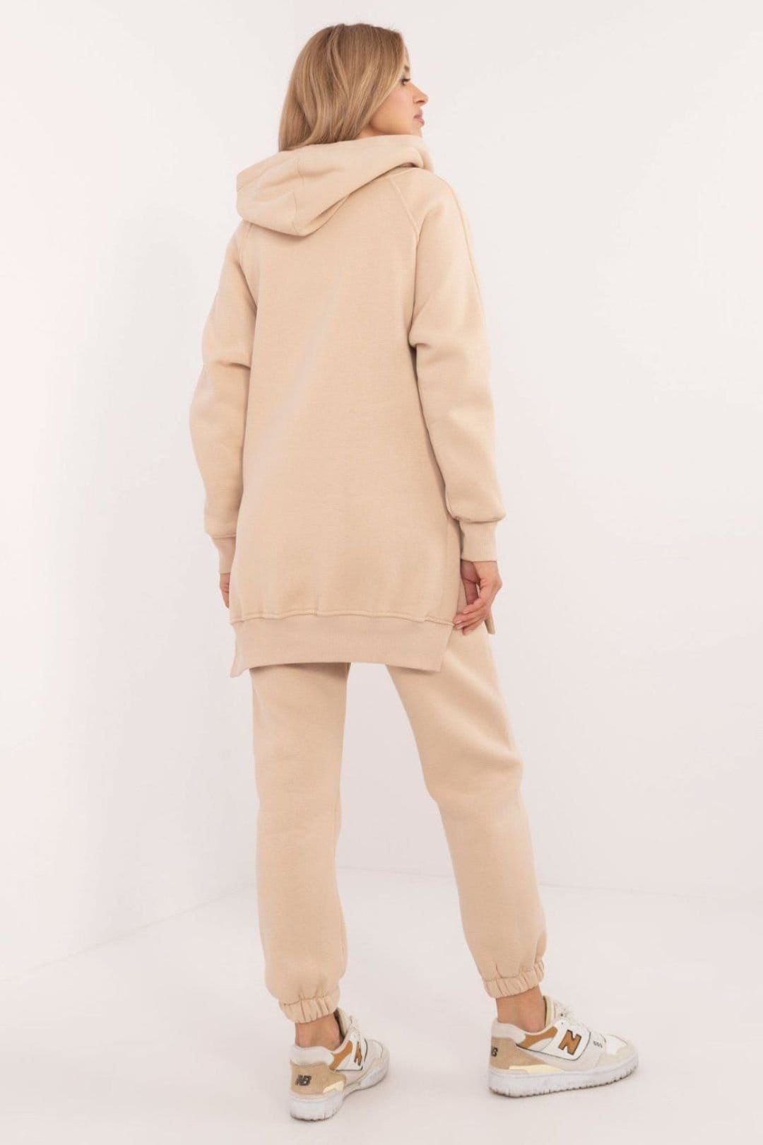 Love Lace Love Lace Women's Cotton Melange Warm Casual Lounge Set in Beige - 4