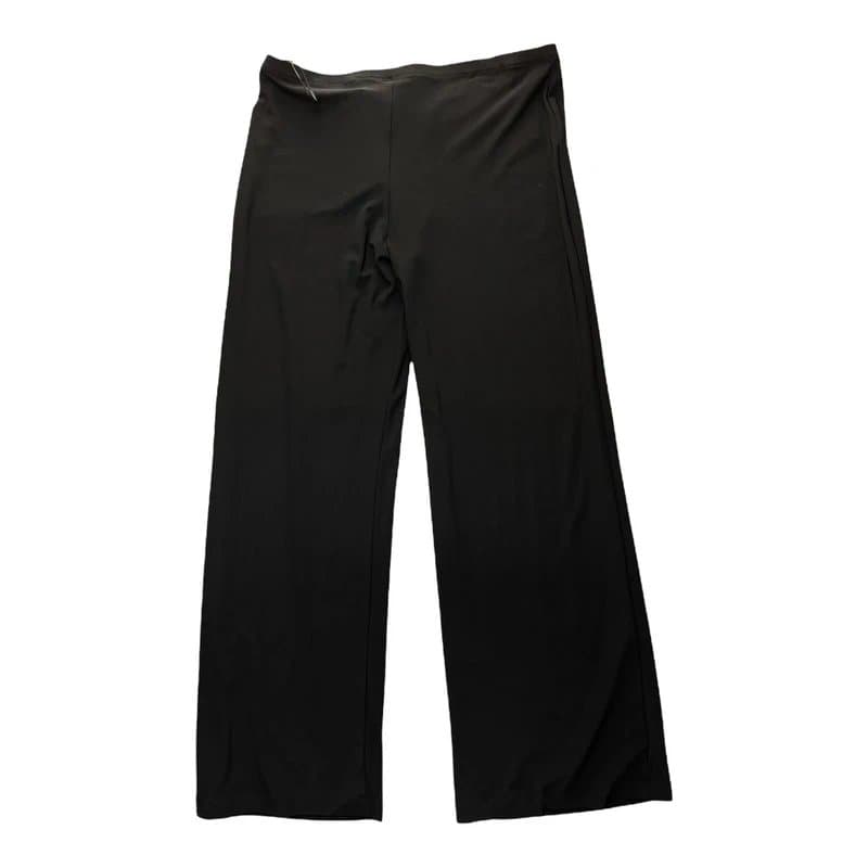 Fosby FOSBY Trousers Size Medium 14 Black Straight Chiffon Womens NEW EU42 RRP £53
