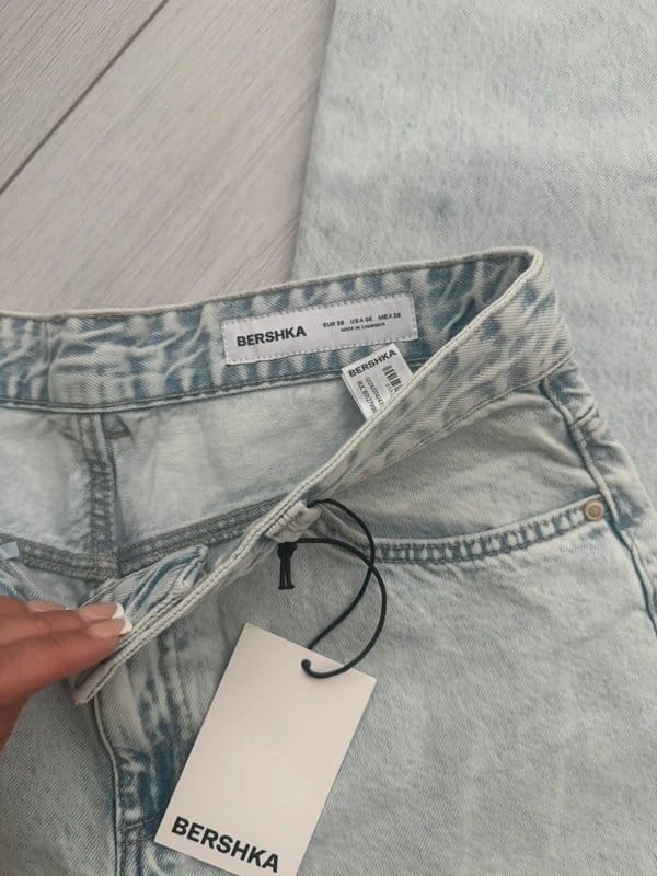 Bershka Light Blue Washed Denim Jeans