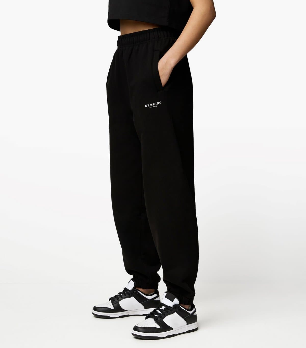 Gym King Women's Black Relaxed Joggers Gym King New Look