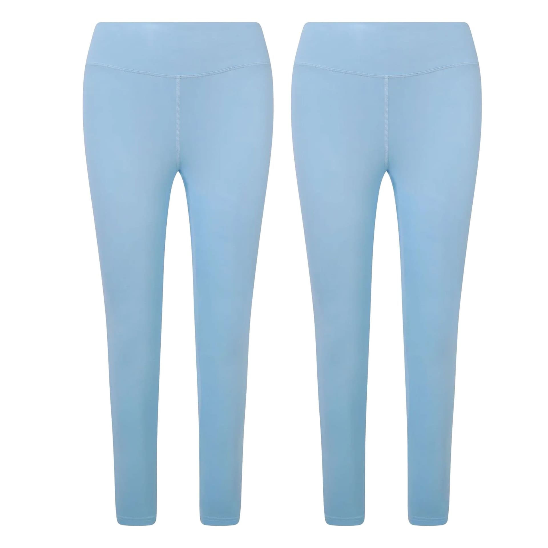 Validate Validate Women's 247 Essential 2 Pack Leggings Sky Blue in Light Blue