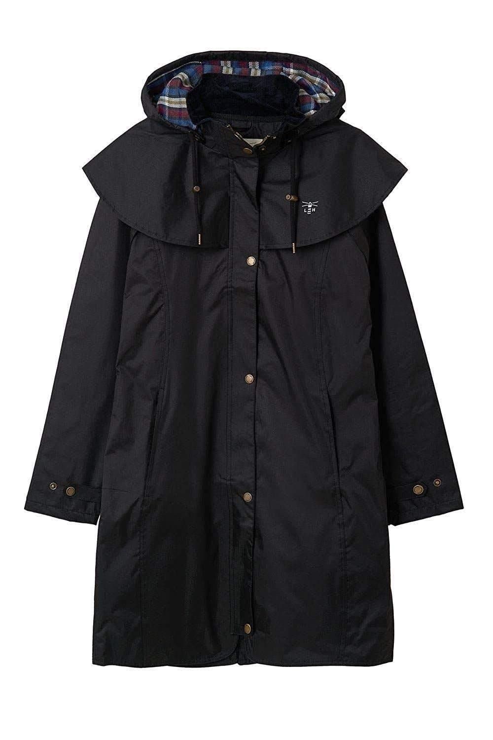 Lighthouse Clothing Lighthouse Clothing Women's Outrider 3/4 Length Waterproof Raincoat in Black
