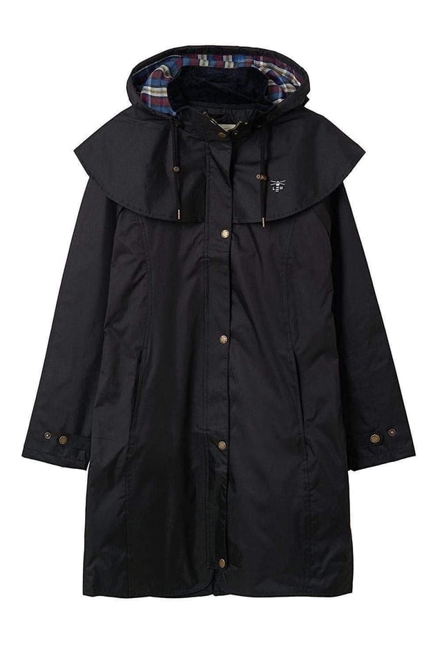 Lighthouse Clothing Lighthouse Clothing Women's Outrider 3/4 Length Waterproof Raincoat in Black - 2